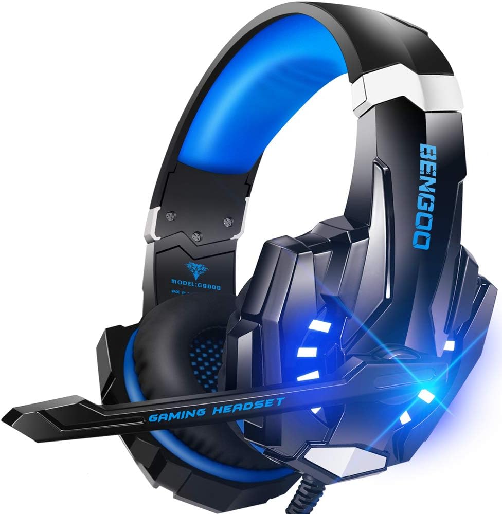 BENGOO G9000 Stereo Gaming Headset for PS4 PC Xbox One PS5 Controller