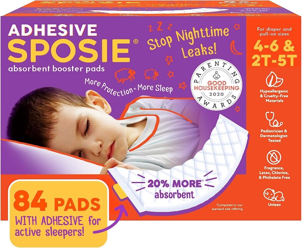 Sposie Diaper Booster Pads, Stop Leaks in Overnight Diapers