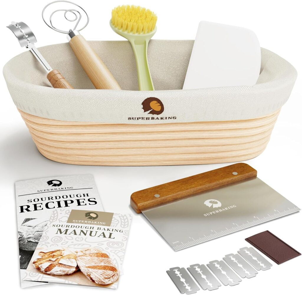 Superbaking Banneton Bread Proofing Basket Set