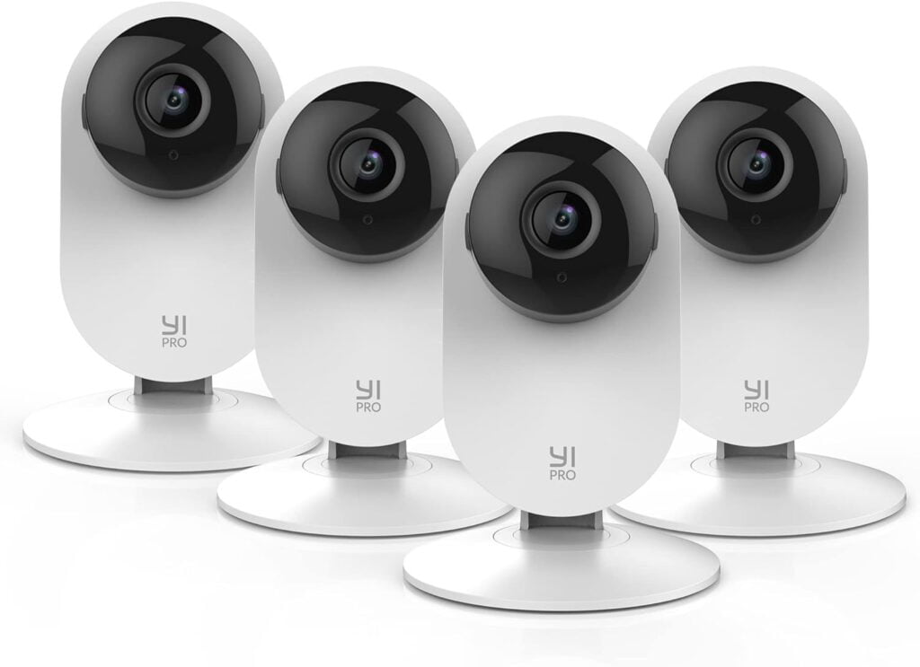 YI Pro 2K 4PC Home Security Camera, 2.4Ghz Indoor IP Camera